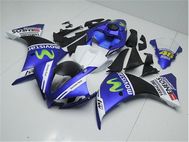 Buy 2012-2014 Blue White Black Yamaha YZF R1 Motorcycle Replacement Fairings