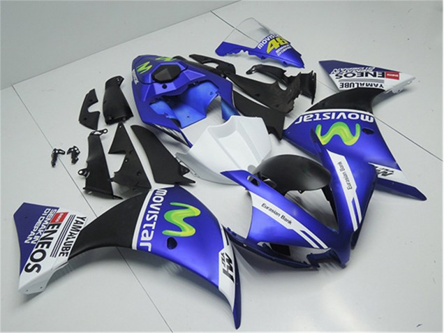 Buy 2012-2014 Blue White Black Yamaha YZF R1 Motorcycle Replacement Fairings