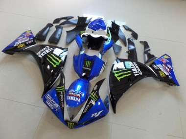 Buy 2012-2014 Blue Black Monster Yamaha YZF R1 Motorbike Fairing