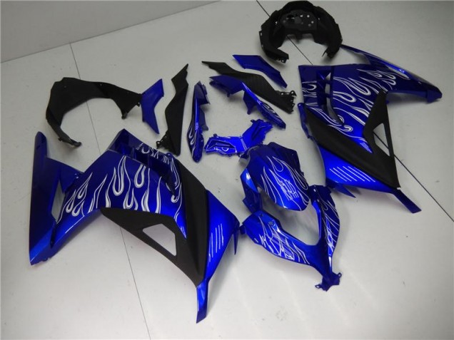 Buy 2013-2016 Blue White Black Kawasaki EX300 Bike Fairing