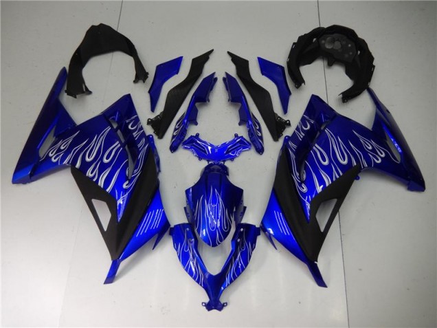 Buy 2013-2016 Blue White Black Kawasaki EX300 Bike Fairing