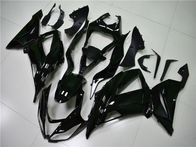 Buy 2013-2018 Glossy Black Kawasaki ZX6R Motorcycle Fairings Kit