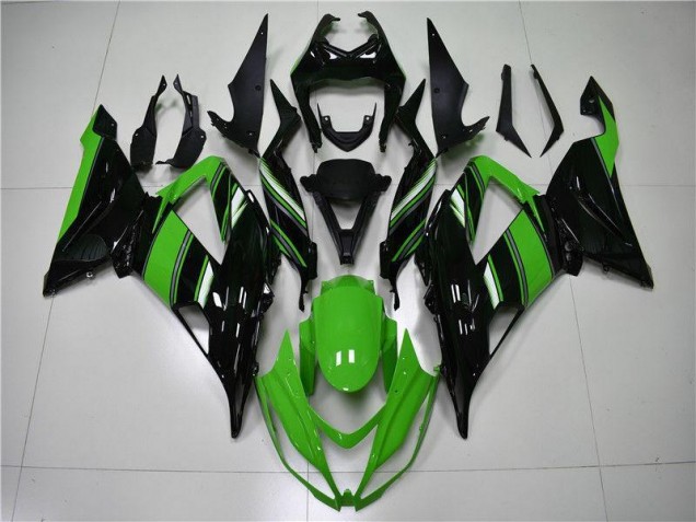Buy 2013-2018 Green Black Kawasaki ZX6R Motorcycle Fairings
