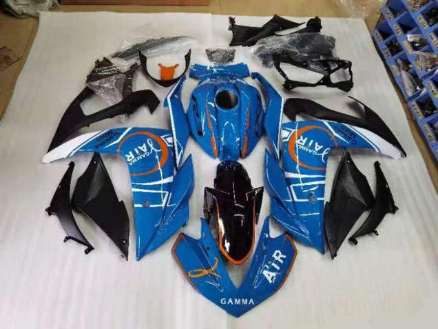 Buy 2015-2022 Blue and White Yamaha YZF R3 Motorcyle Fairings