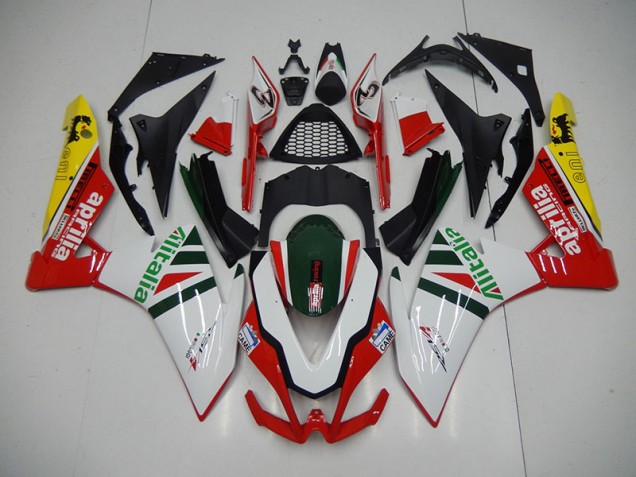 Buy 2009-2015 White Red Alitalia Aprilia RSV4 Replacement Fairings