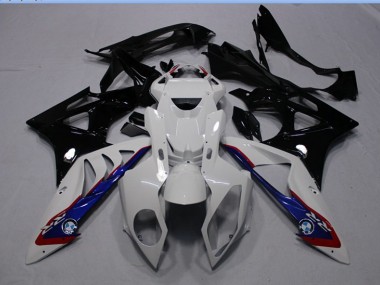 Buy 2009-2014 White Black Blue BMW S1000RR Motorcycle Fairing Kit