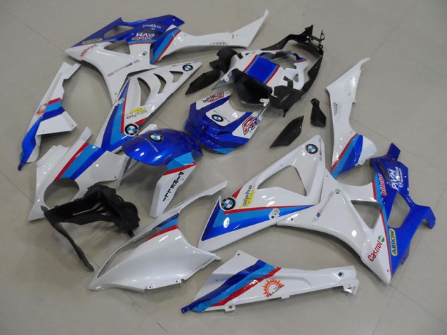 Buy 2009-2014 Blue White BMW S1000RR Motorcycle Fairing Kit