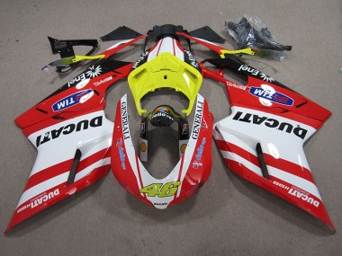 Buy 2007-2014 Red White Generali 46 Ducati 1098 848 Motorcycle Fairings