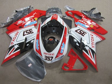 Buy 2007-2014 Red White Xerox 357 Ducati 1098 Moto Fairings