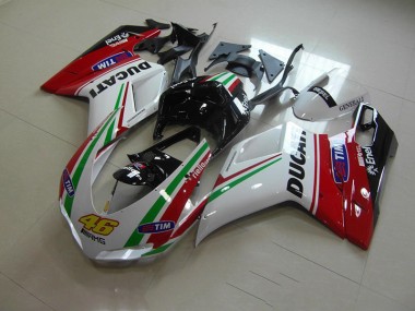 Buy 2007-2014 White Red 46 Ducati 1098 Motorbike Fairing