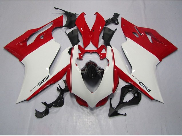 Buy 2011-2014 White Red Ducati 1199 Bike Fairings