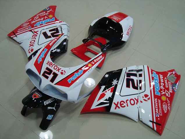 Buy 1993-2005 Red White Xerox 21 Ducati 748 916 996 996S Bike Fairing