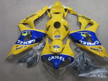 Buy 2006-2007 Yellow Blue Camel Honda CBR1000RR Motorcyle Fairings