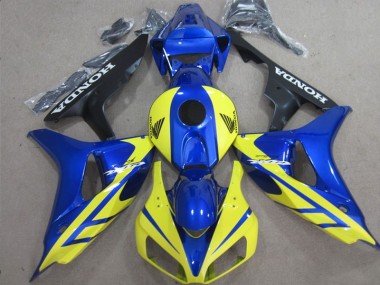 Buy 2006-2007 Blue Yellow Honda CBR1000RR Replacement Fairings