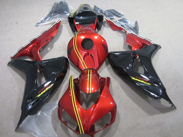 Buy 2006-2007 Black Red Yellow Honda CBR1000RR Motorcycle Fairing Kit