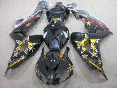 Buy 2006-2007 Black Yellow ENERGY DRINK Honda CBR1000RR Bike Fairing