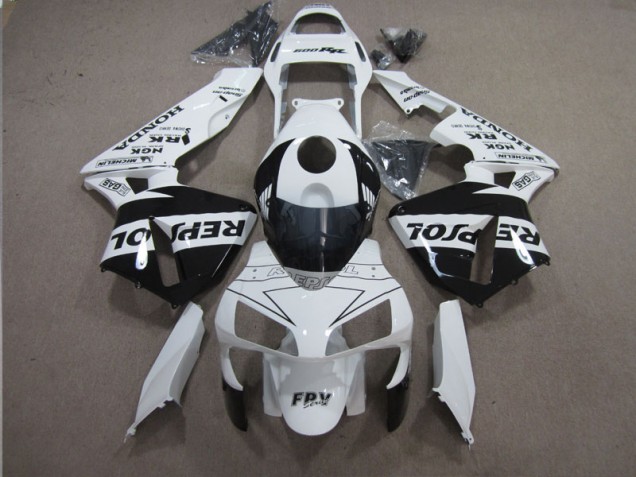 Buy 2003-2004 White Black Repsol Honda CBR600RR Motorbike Fairing