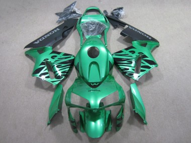 Buy 2007-2008 Green Black Honda CBR600RR Motorcycle Fairings Kit