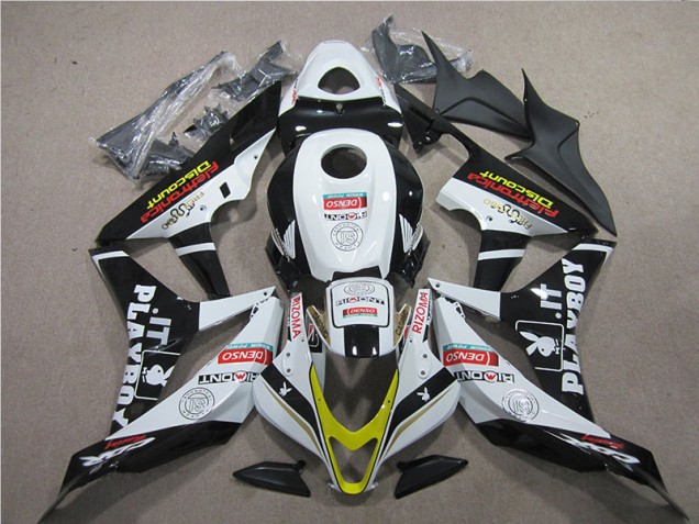 Buy 2007-2008 Black Red White DENSO Honda CBR600RR Replacement Motorcycle Fairings