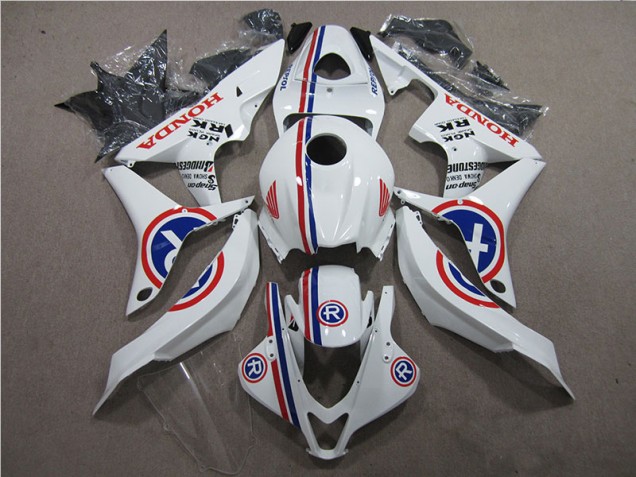 Buy 2007-2008 White R Honda CBR600RR Motorcycle Fairings Kits