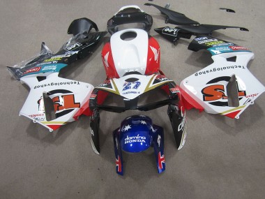 Buy 2007-2008 White Red Blue Honda CBR600RR Motorcycle Fairings Kit