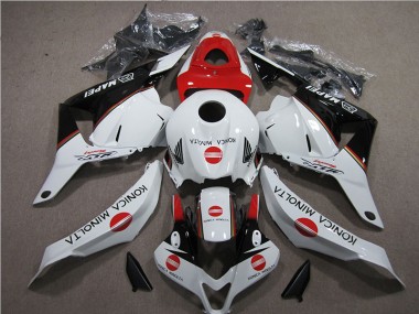 Buy 2009-2012 White Red Konica Minolta Honda CBR600RR Motorbike Fairing Kits