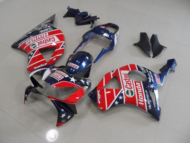 Buy 2002-2003 Blue Red Cycle World Castrol Honda CBR900RR 954 Motorcycle Fairing Kit