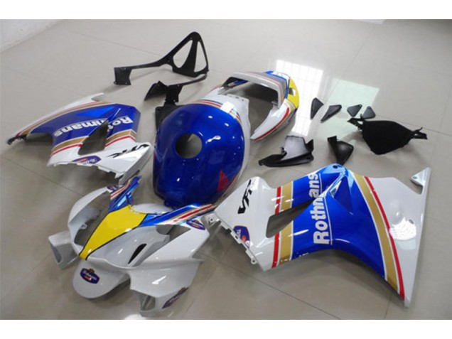 Buy 2002-2013 Blue White Rothmans Honda VFR800 Motorcycle Fairing Kits