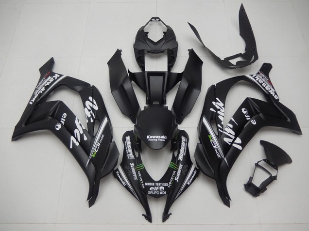 Buy 2016-2019 Black Reacing Team Ninja Kawasaki ZX10R Motorcycle Fairing Kits