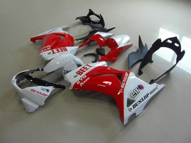 Buy 2008-2012 Red White BEET Kawasaki ZX250R Motor Fairings