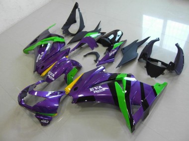 Buy 2008-2012 Purple EVA Racing Kawasaki ZX250R Bike Fairing