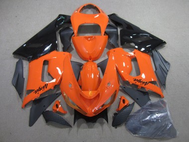 Buy 2005-2006 Orange Black Ninja Kawasaki ZX6R Motorcylce Fairings