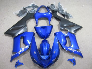 Buy 2005-2006 Blue White Ninja 636 Kawasaki ZX6R Motorcyle Fairings