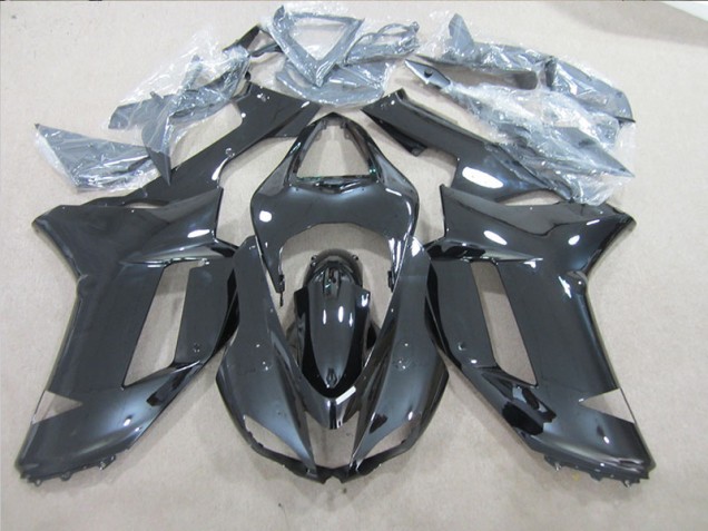 Buy 2007-2008 Black Kawasaki ZX6R Motorcycle Fairings Kits