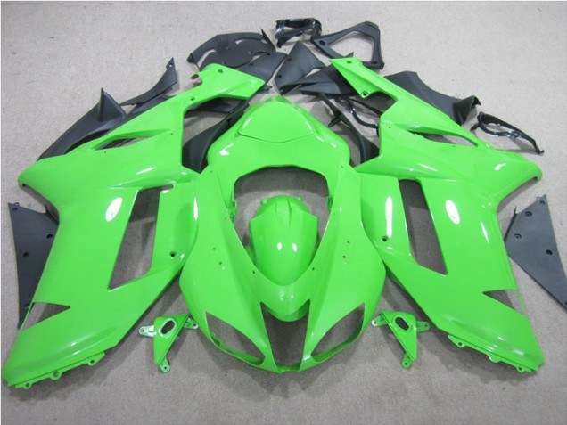 Buy 2007-2008 Green Kawasaki ZX6R Replacement Motorcycle Fairings