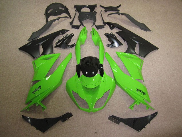 Buy 2009-2012 Black Green Kawasaki ZX6R Motorbike Fairing