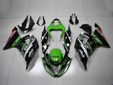 Buy 2013-2018 Green Black White Kawasaki ZX6R Motorcycle Bodywork