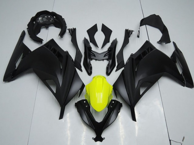 Buy 2013-2016 Black Yellow Kawasaki ZX300R Replacement Motorcycle Fairings