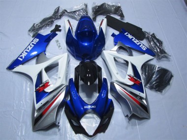 Buy 2007-2008 Blue White Suzuki GSXR1000 Bike Fairings