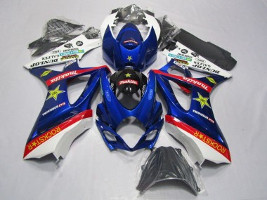 Buy 2007-2008 Blue Red Rockstar Suzuki GSXR1000 Motorbike Fairing Kits