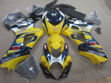 Buy 2007-2008 Yellow Blue Suzuki GSXR1000 Replacement Fairings