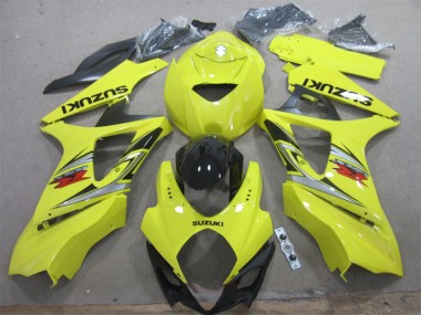 Buy 2007-2008 Yellow Black Suzuki GSXR1000 Motorcycle Fairings Kit