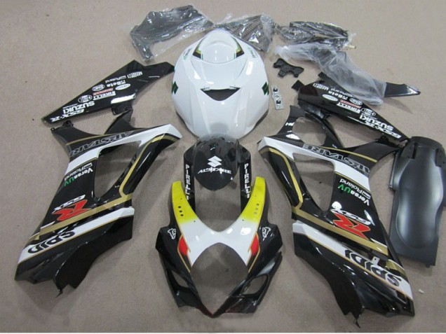 Buy 2007-2008 Black White Suzuki GSXR1000 Motorcylce Fairings