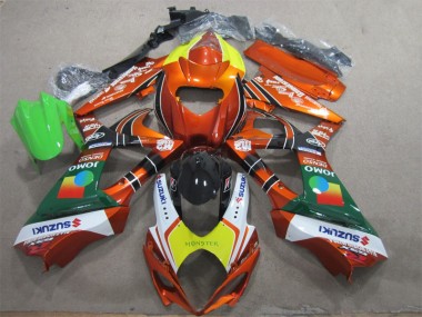 Buy 2007-2008 Orange Yellow Monster Suzuki GSXR1000 Motorcycle Fairing Kits