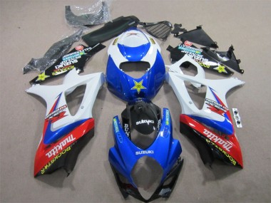 Buy 2007-2008 Blue White Rockstar Suzuki GSXR1000 Motorcycle Bodywork