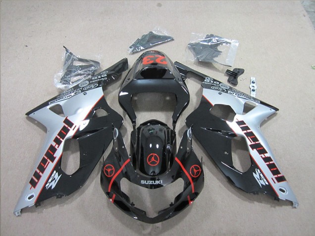 Buy 2001-2003 Black Silver Suzuki GSXR600 Replacement Fairings