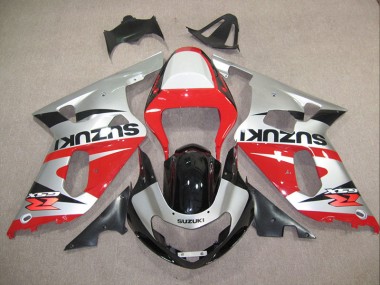 Buy 2001-2003 Red Silver Suzuki GSXR600 Motorcylce Fairings