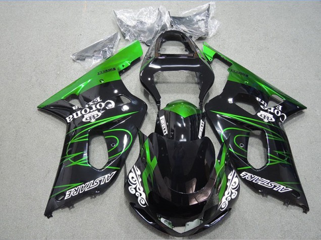 Buy 2001-2003 Black Green Corona Extra Suzuki GSXR600 Motorcycle Fairing Kits