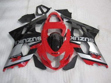 Buy 2004-2005 Red Black Silver Suzuki GSXR600 Motorcyle Fairings