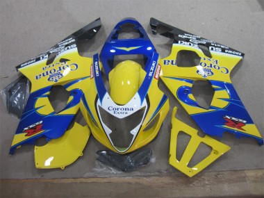 Buy 2004-2005 Yellow Blue Corona Extra Suzuki GSXR600 Motorcycle Fairings